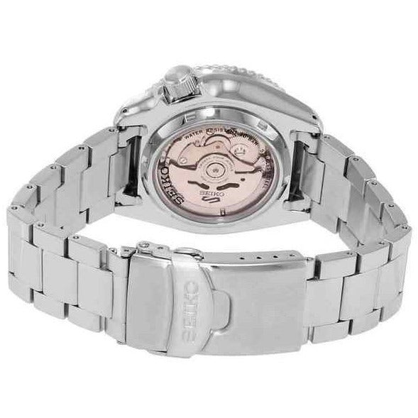 Seiko 5 Sports Automatic Green Dial Silver Steel Strap Watch For Men - SRPD61K1 - Image 4